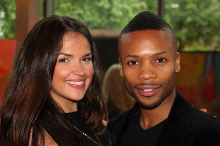 Canadian actor and producer Tamara Duarte with choreographer Shawn Byfield